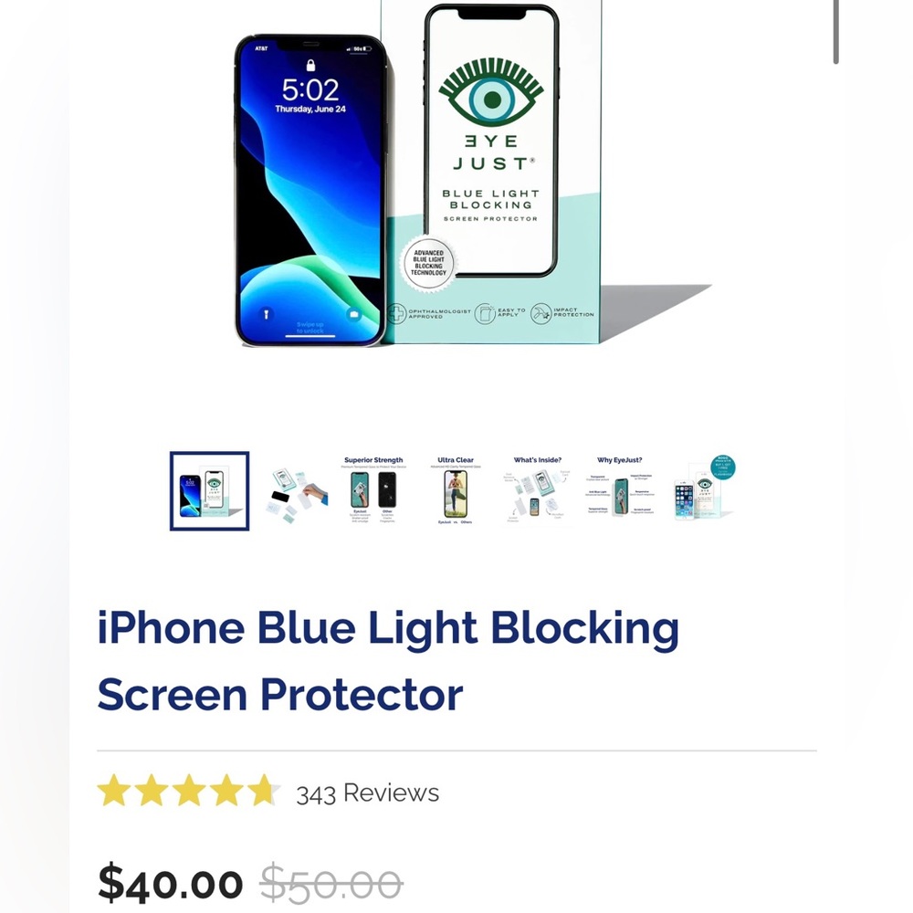 Eye just blue light blocker